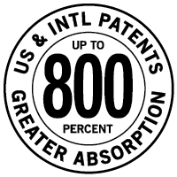 BioMor Curcumin is United States Patented for up to 800 percent Greater Absorption