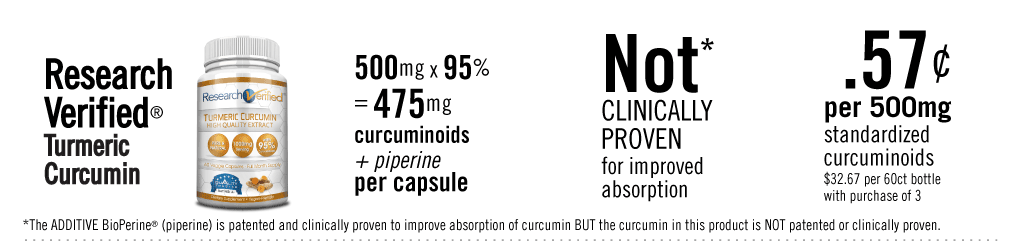 Research Verified Turmeric Curcumin with BioPerine