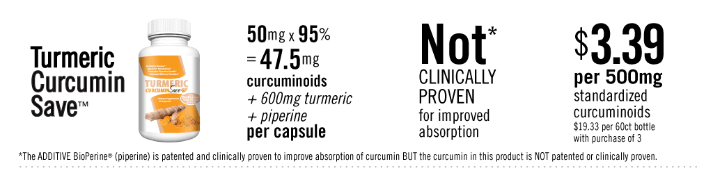 Turmeric Curcumin Save with BioPerine
